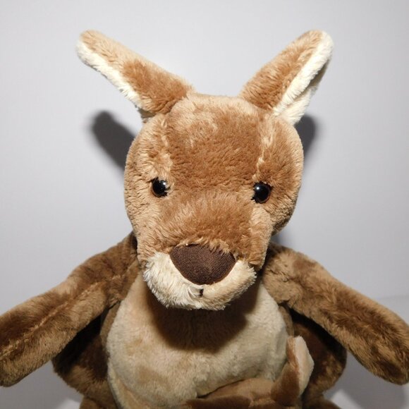 Gund 10" Plush Brown Jirra Kangaroo Mom and Baby Joey Stuffed Animal 031074 - Picture 4 of 8